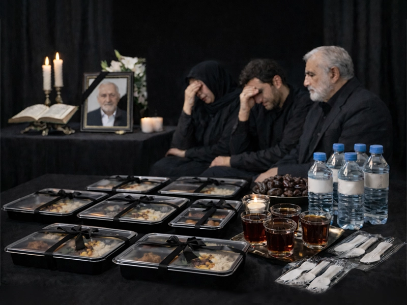 اهمیت غذا و پذیرایی در مراسم ترحیم