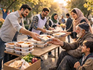 نقش غذای نذری در ایجاد همدلی و کمک به نیازمندان